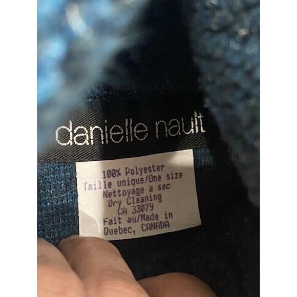 Vintage Danielle Nault Sherpa Octopus Sherpa Sweater Made in Canada Cabin Size L - Picture 7 of 7